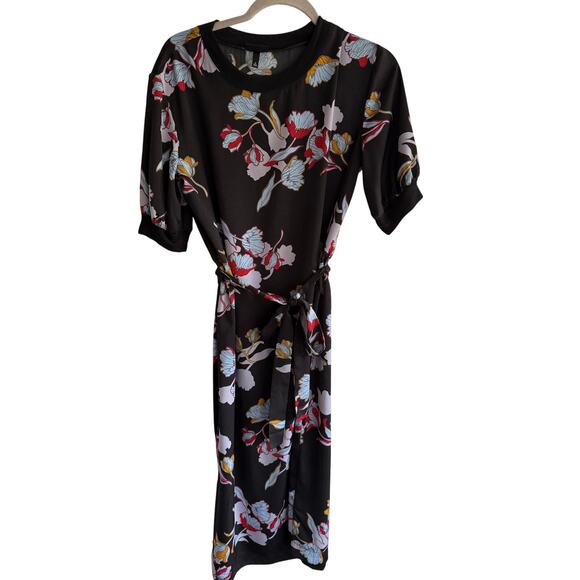 Who Wore What Heirloom Floral Dress Tie Waist size Small - Picture 4 of 9